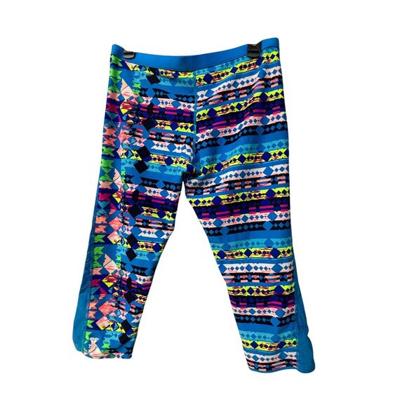 TYR Womens Geometric Patterned Cropped Leggings L 10/12 - Picture 8 of 8